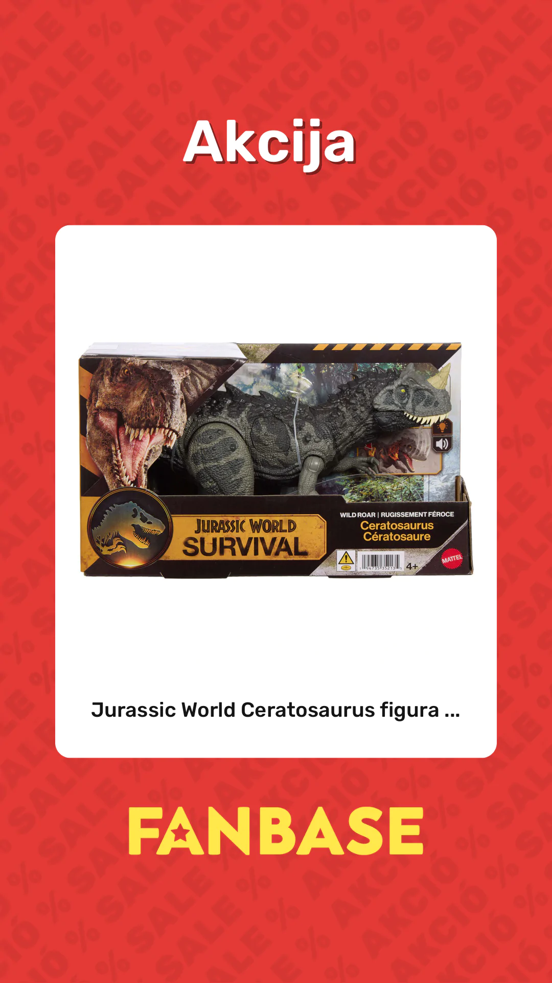 Akcija: Jurassic World Ceratosaurus figura ...