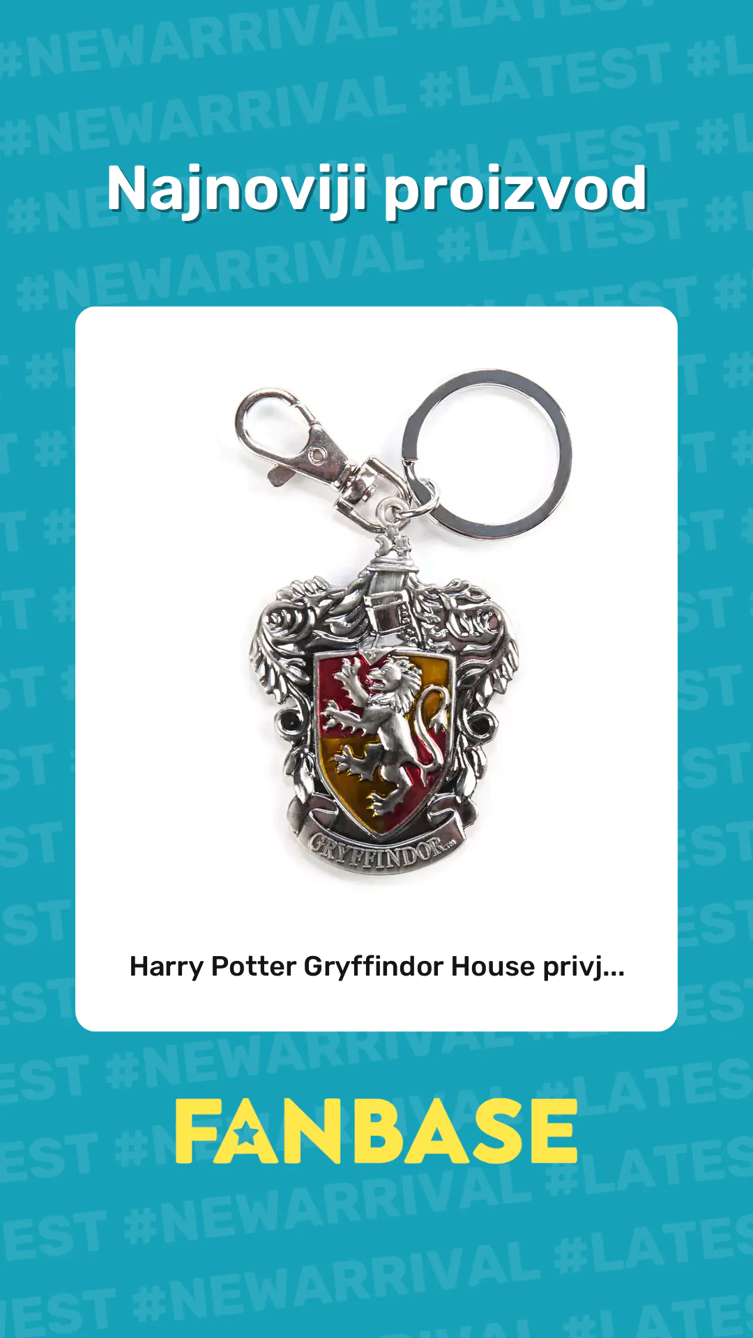 Najnoviji proizvod: Harry Potter Gryffindor House privj...