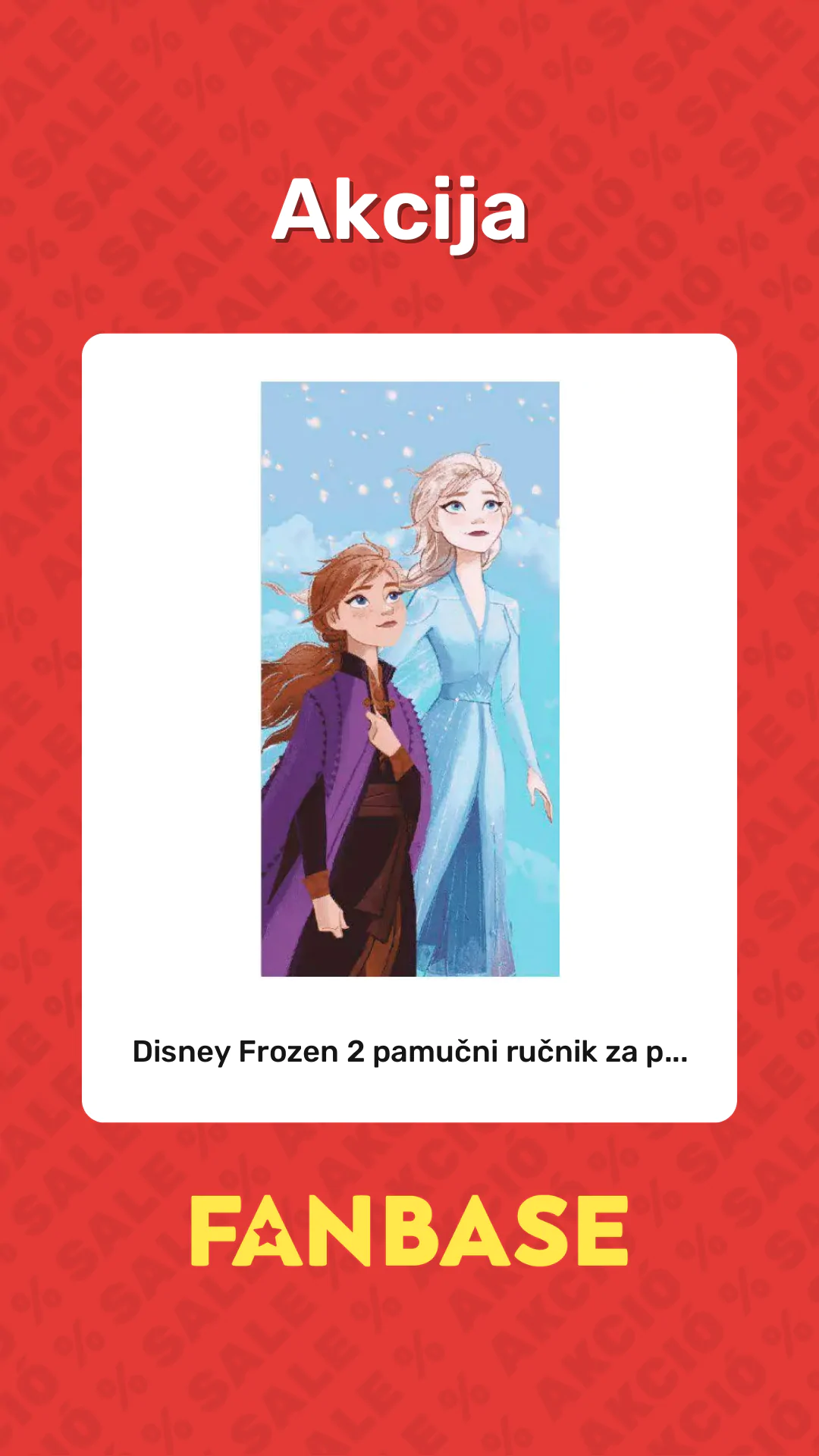 Akcija: Disney Frozen 2 pamučni ručnik za p...