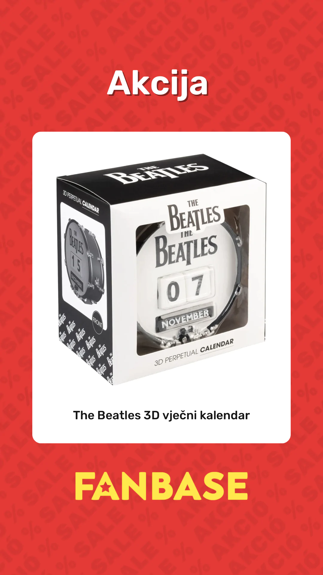 Akcija: The Beatles 3D vječni kalendar