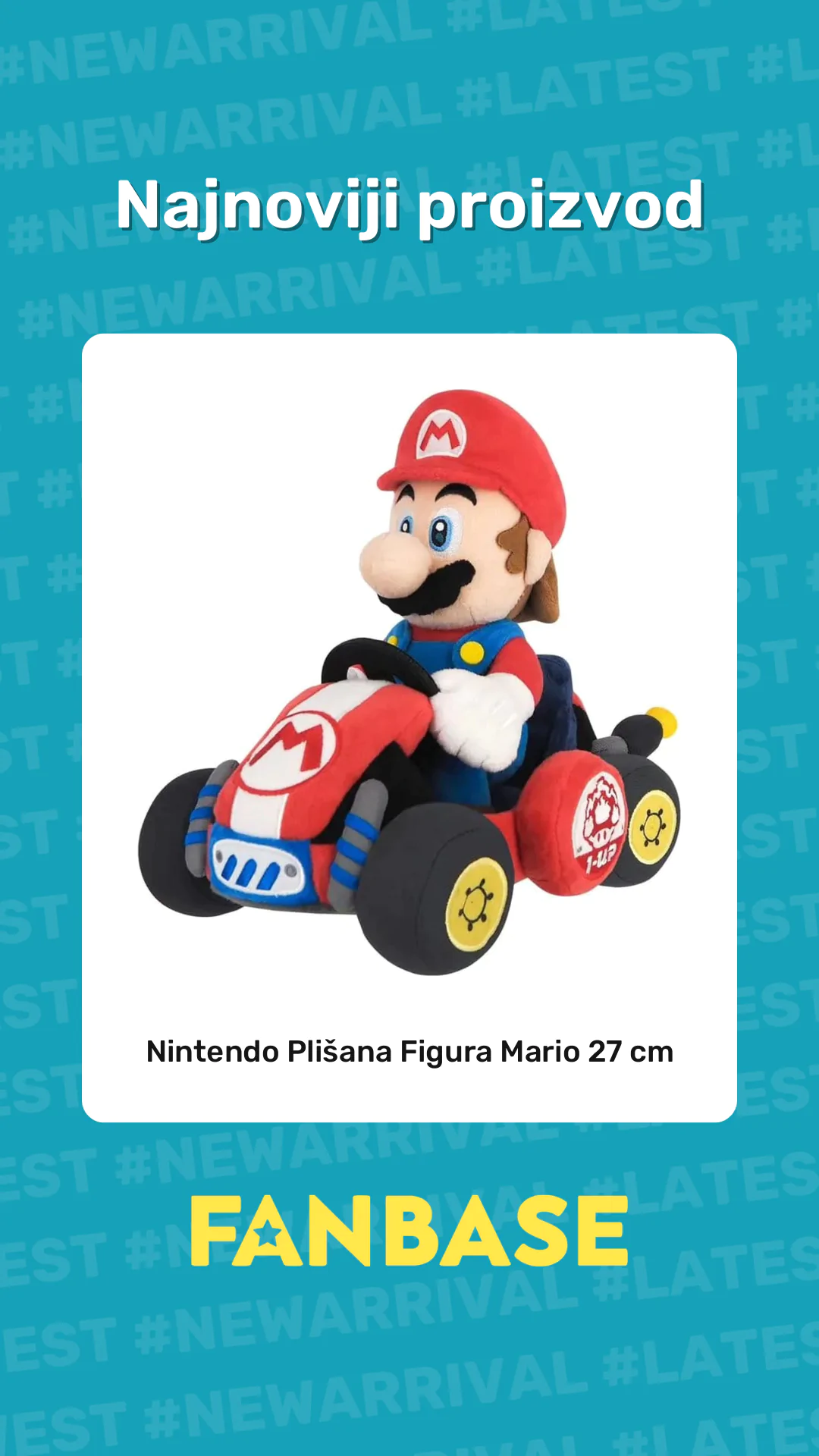 Najnoviji proizvod: Nintendo Plišana Figura Mario 27 cm
