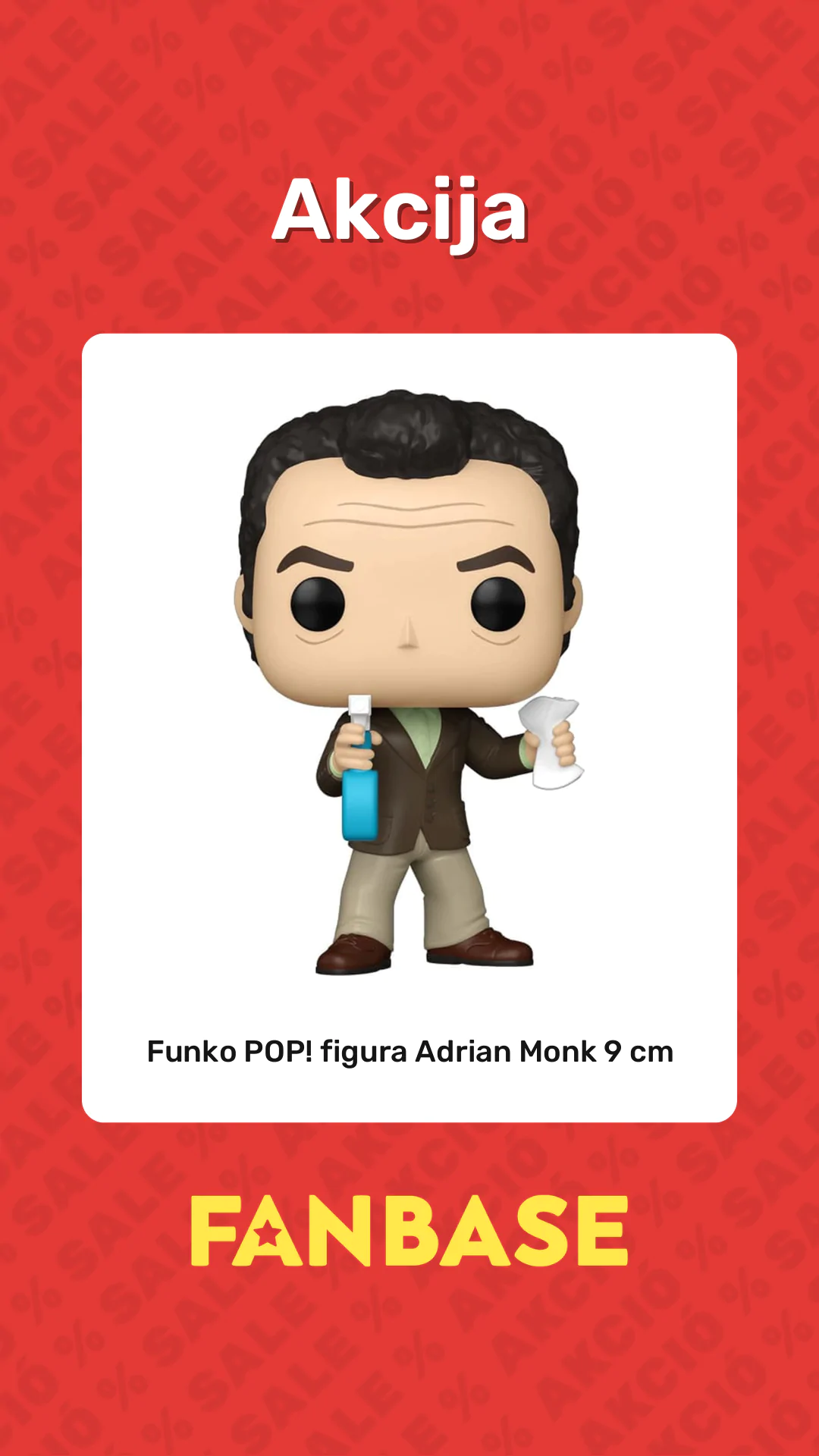 Akcija: Funko POP! figura Adrian Monk 9 cm
