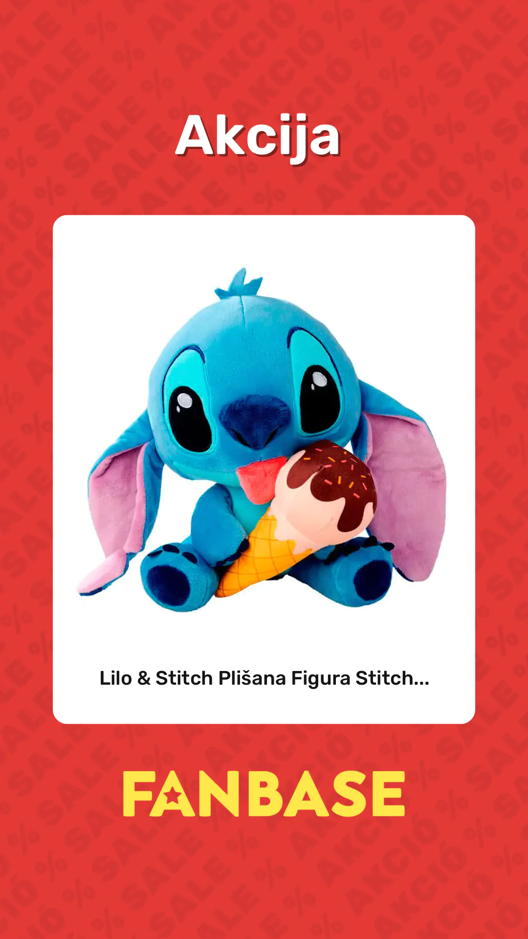 Akcija: Lilo & Stitch Plišana Figura Stitch...
