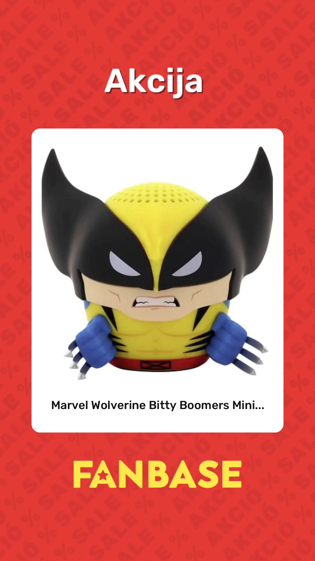 Akcija: Marvel Wolverine Bitty Boomers Mini...