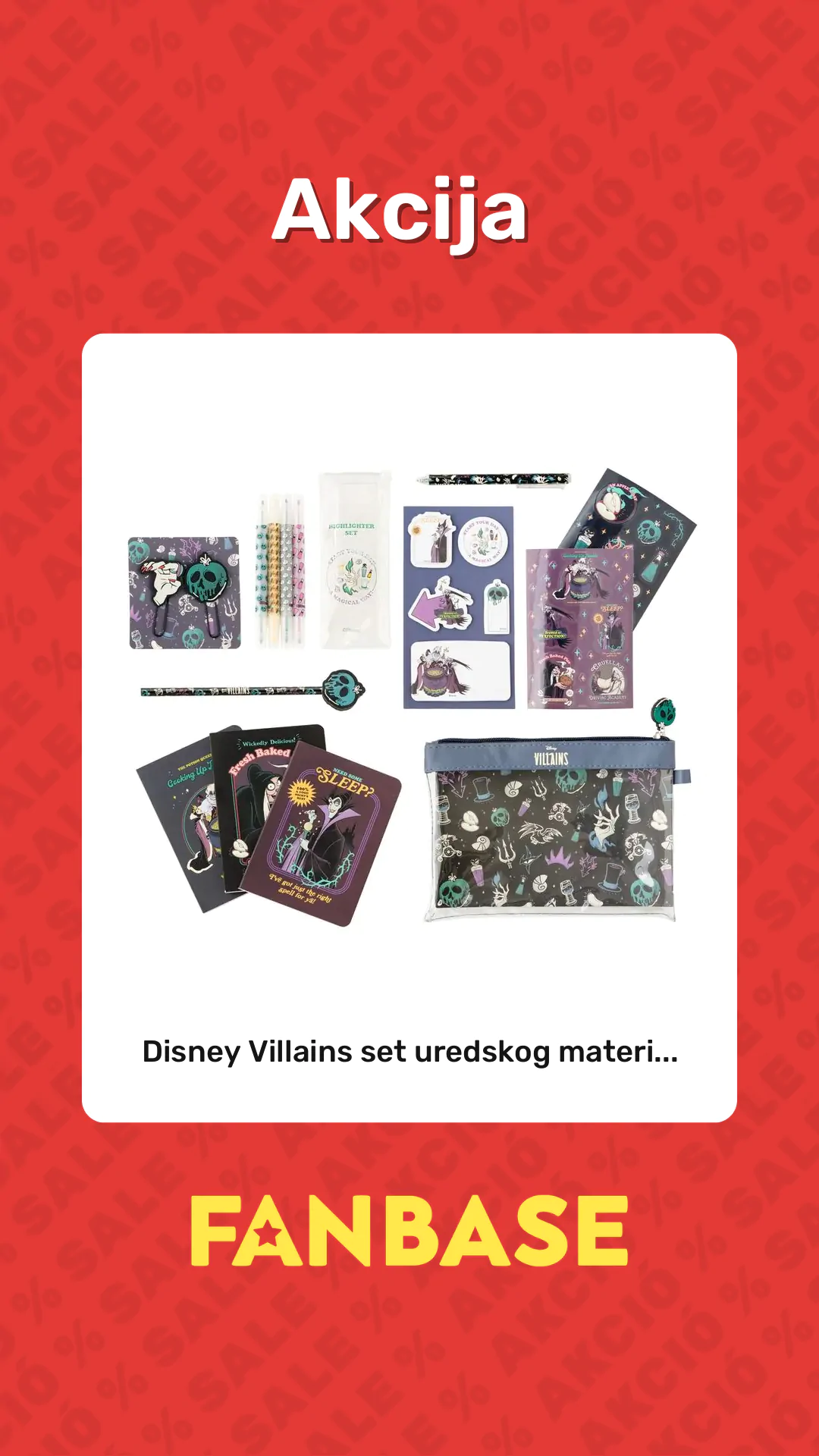 Akcija: Disney Villains set uredskog materi...