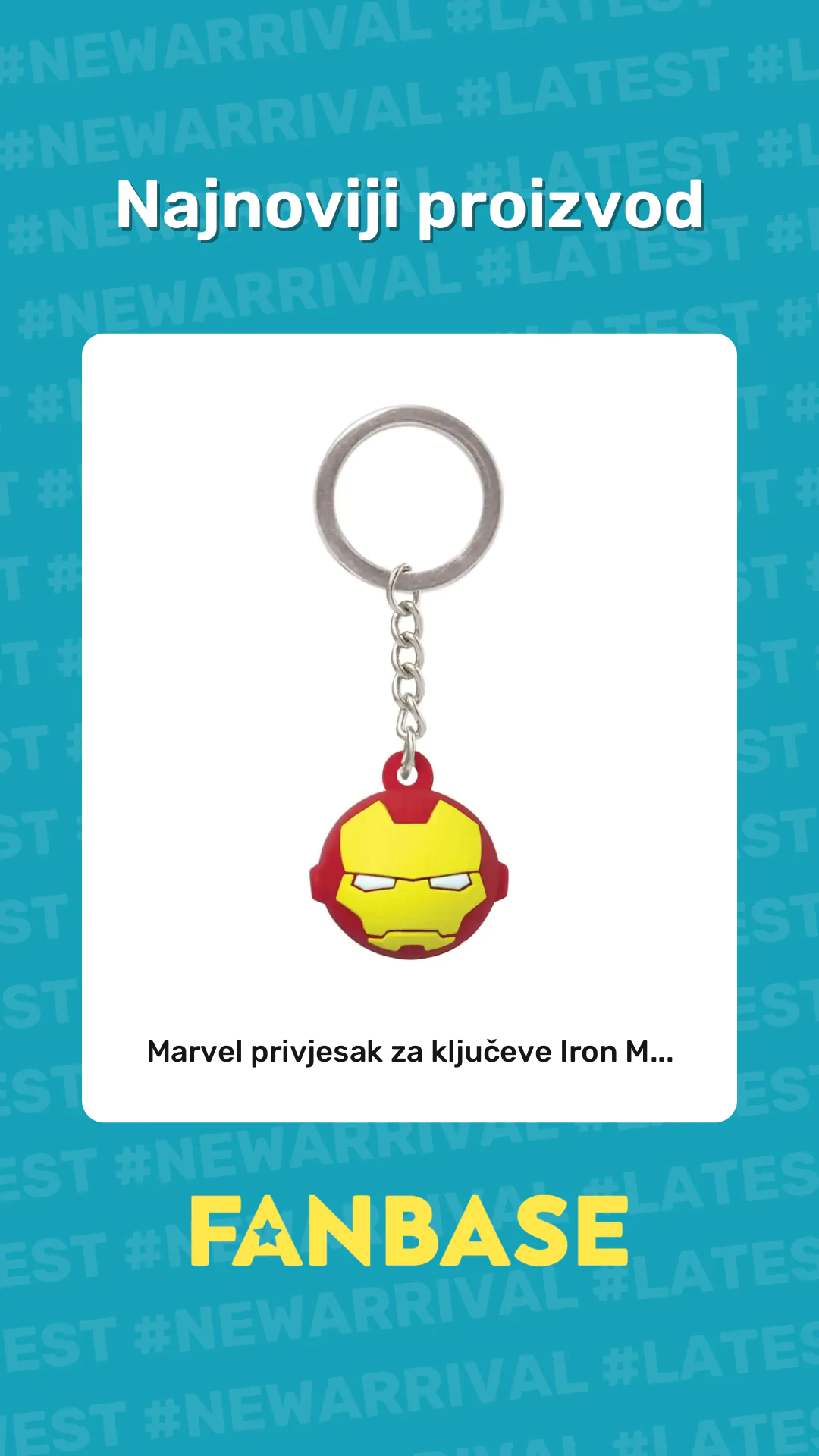 Najnoviji proizvod: Marvel privjesak za ključeve Iron M...