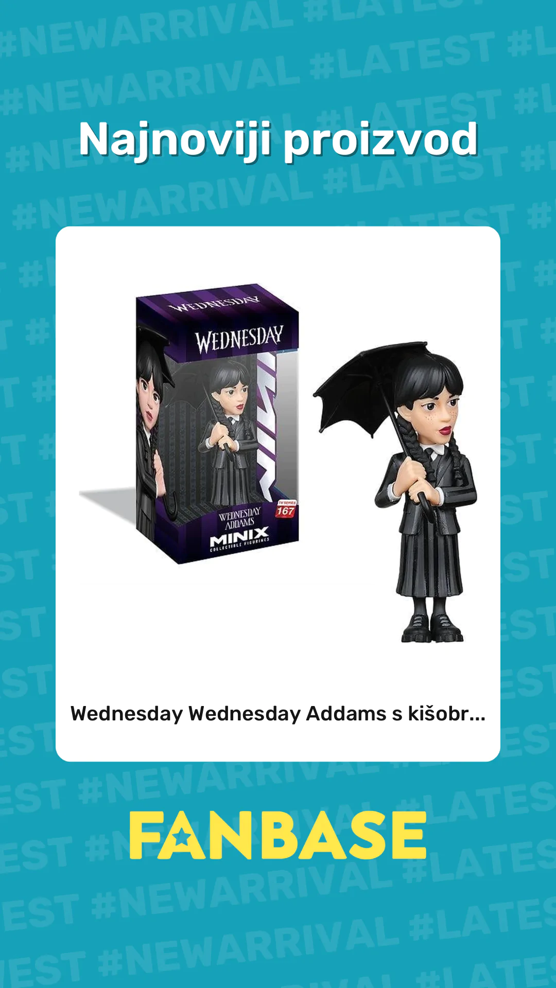 Najnoviji proizvod: Wednesday Wednesday Addams s kišobr...