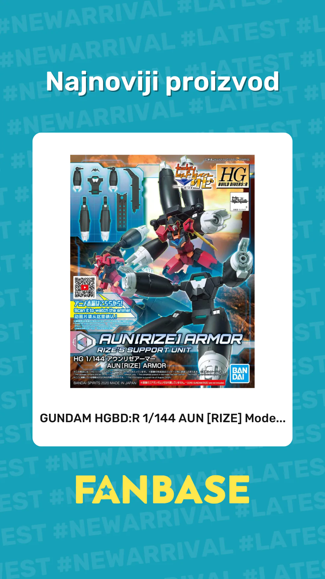 Najnoviji proizvod: GUNDAM HGBD:R 1/144 AUN [RIZE] Mode...