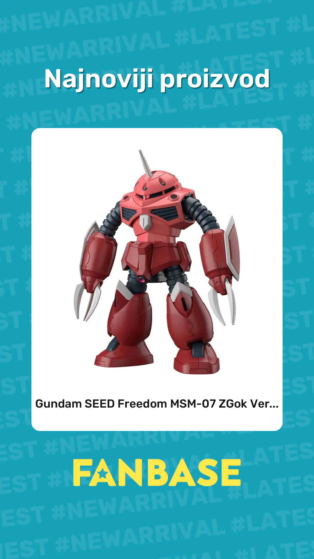 Najnoviji proizvod: Gundam SEED Freedom MSM-07 ZGok Ver...