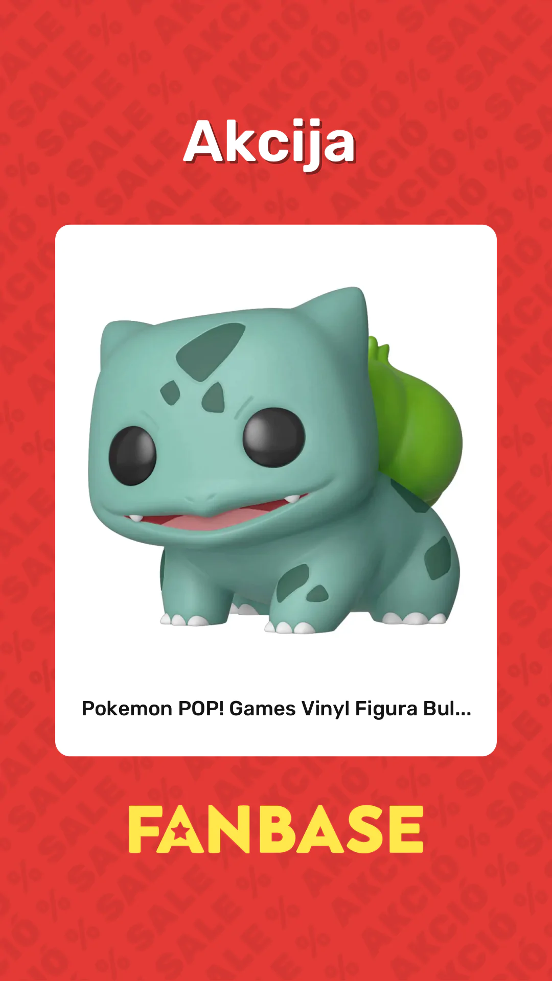 Akcija: Pokemon POP! Games Vinyl Figura Bul...