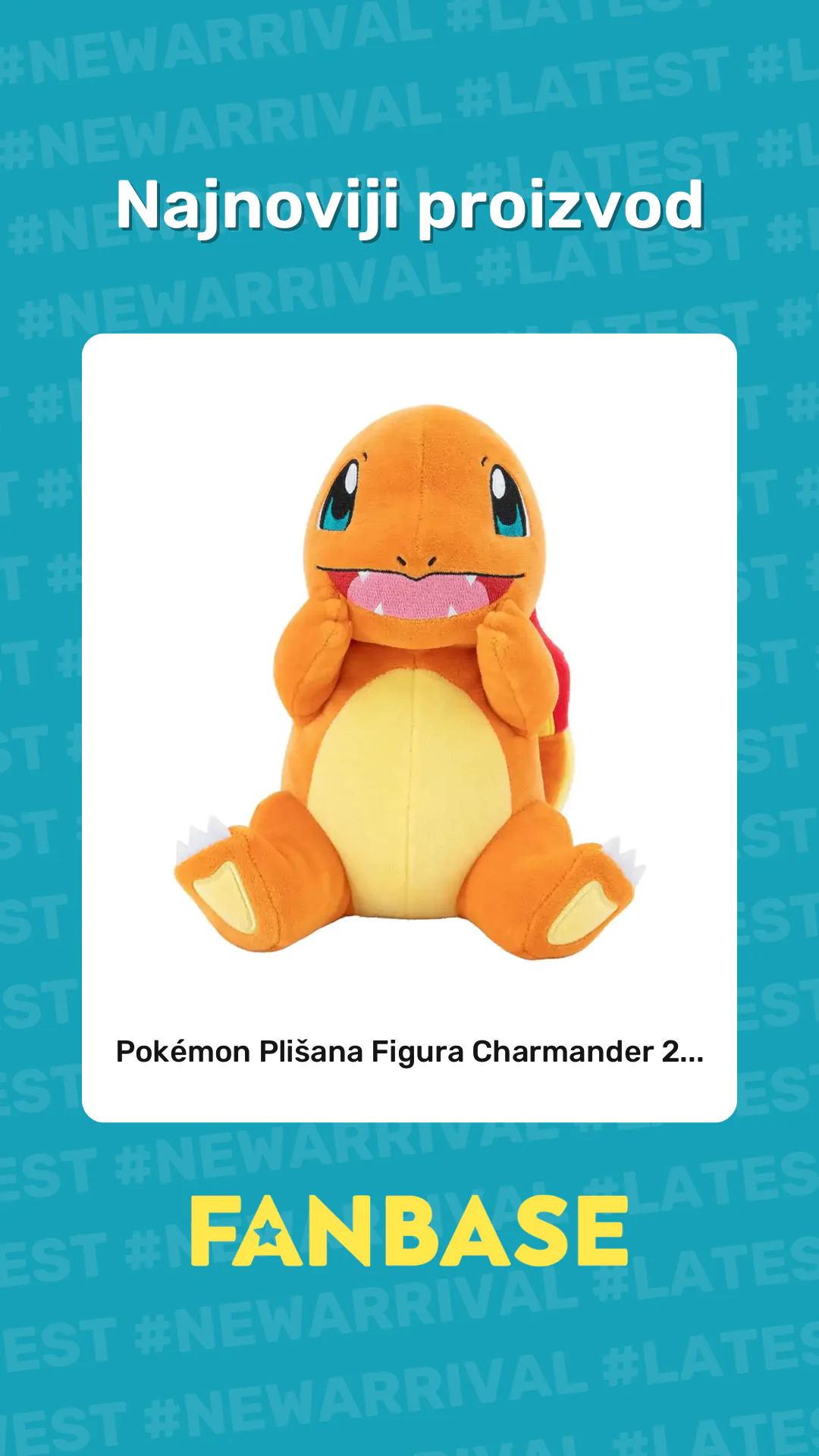 Najnoviji proizvod: Pokémon Plišana Figura Charmander 2...