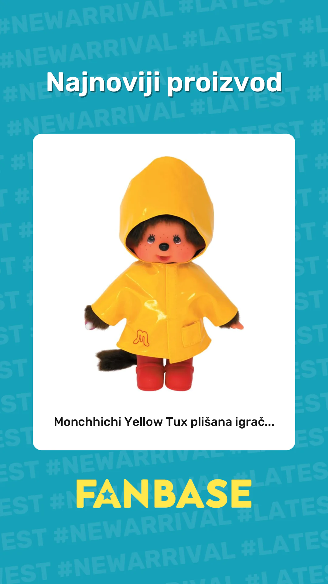 Najnoviji proizvod: Monchhichi Yellow Tux plišana igrač...