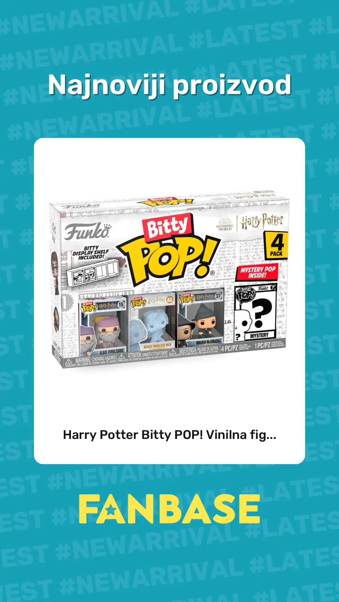 Najnoviji proizvod: Harry Potter Bitty POP! Vinilna fig...