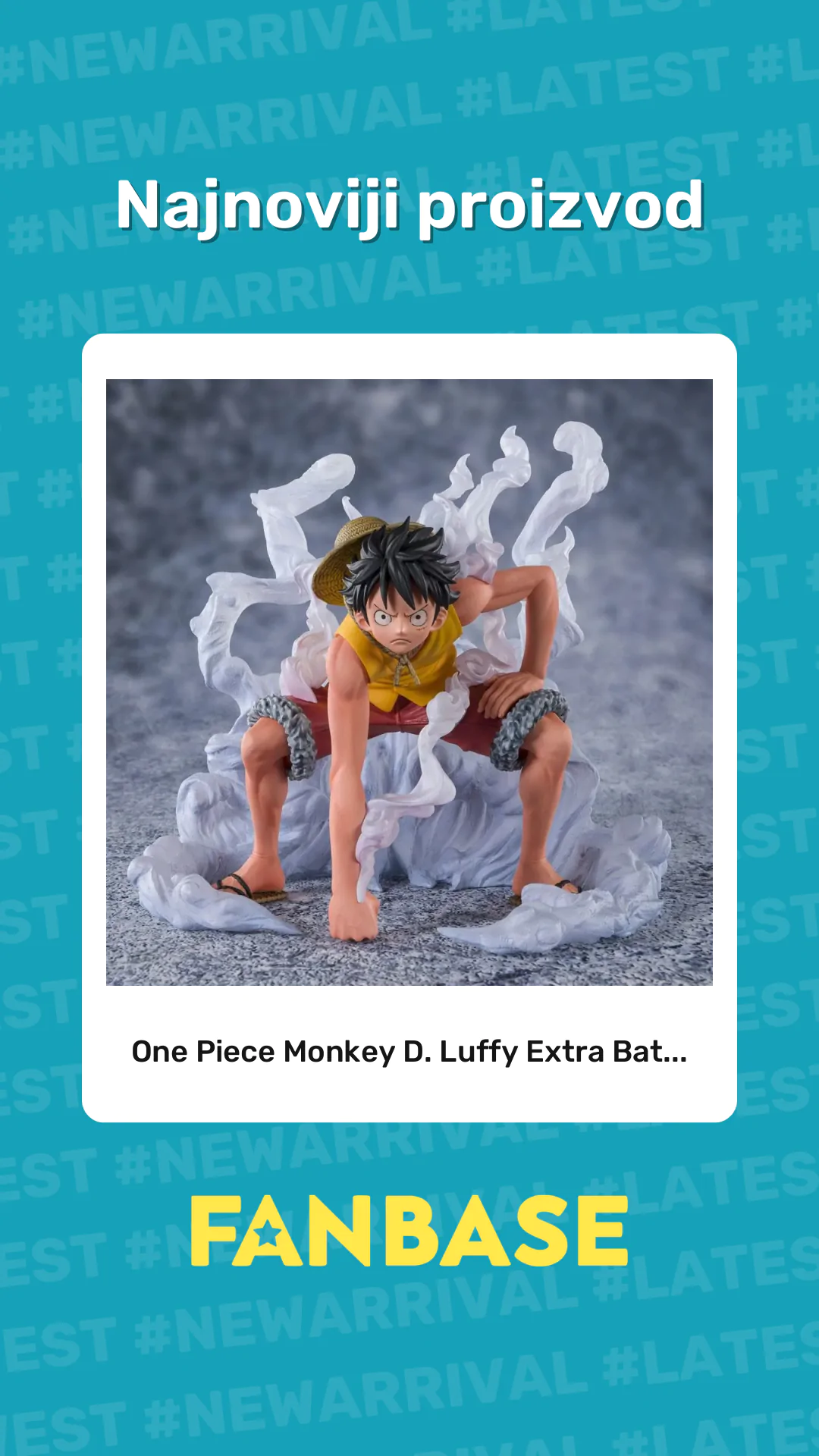 Najnoviji proizvod: One Piece Monkey D. Luffy Extra Bat...