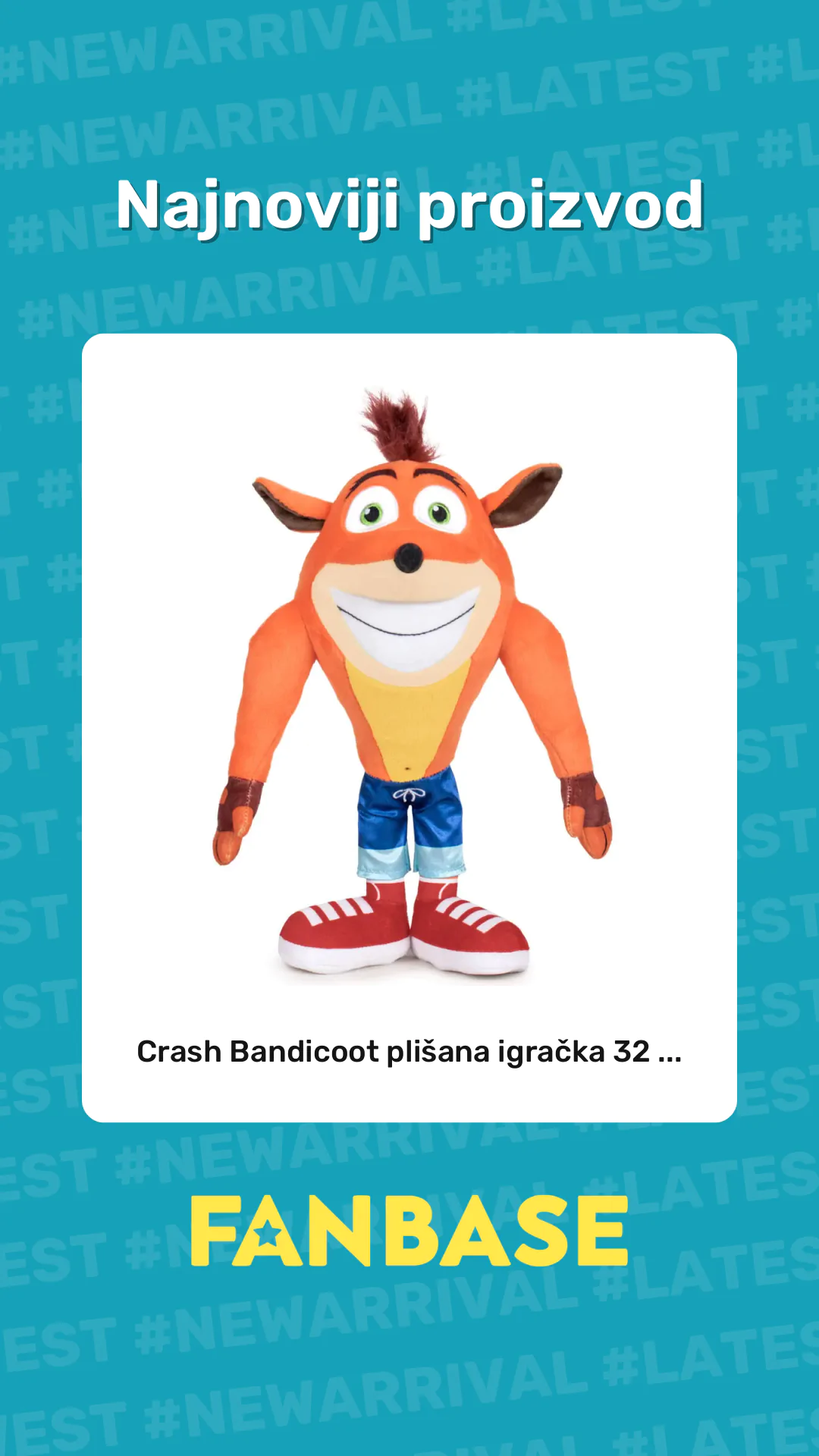 Najnoviji proizvod: Crash Bandicoot plišana igračka 32 ...
