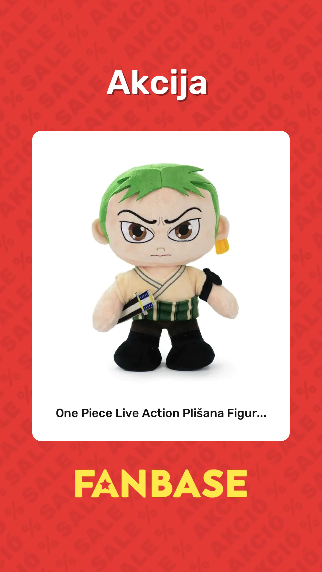 Akcija: One Piece Live Action Plišana Figur...