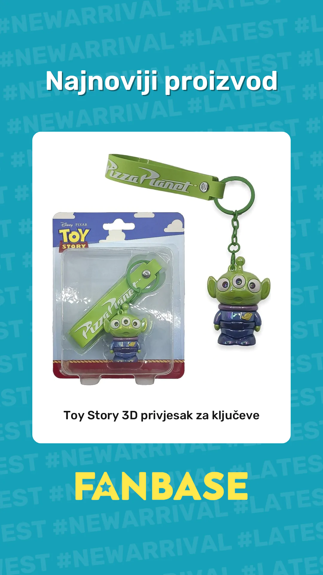 Najnoviji proizvod: Toy Story 3D privjesak za ključeve