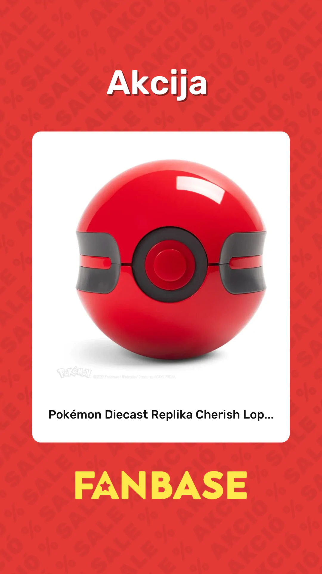 Akcija: Pokémon Diecast Replika Cherish Lop...