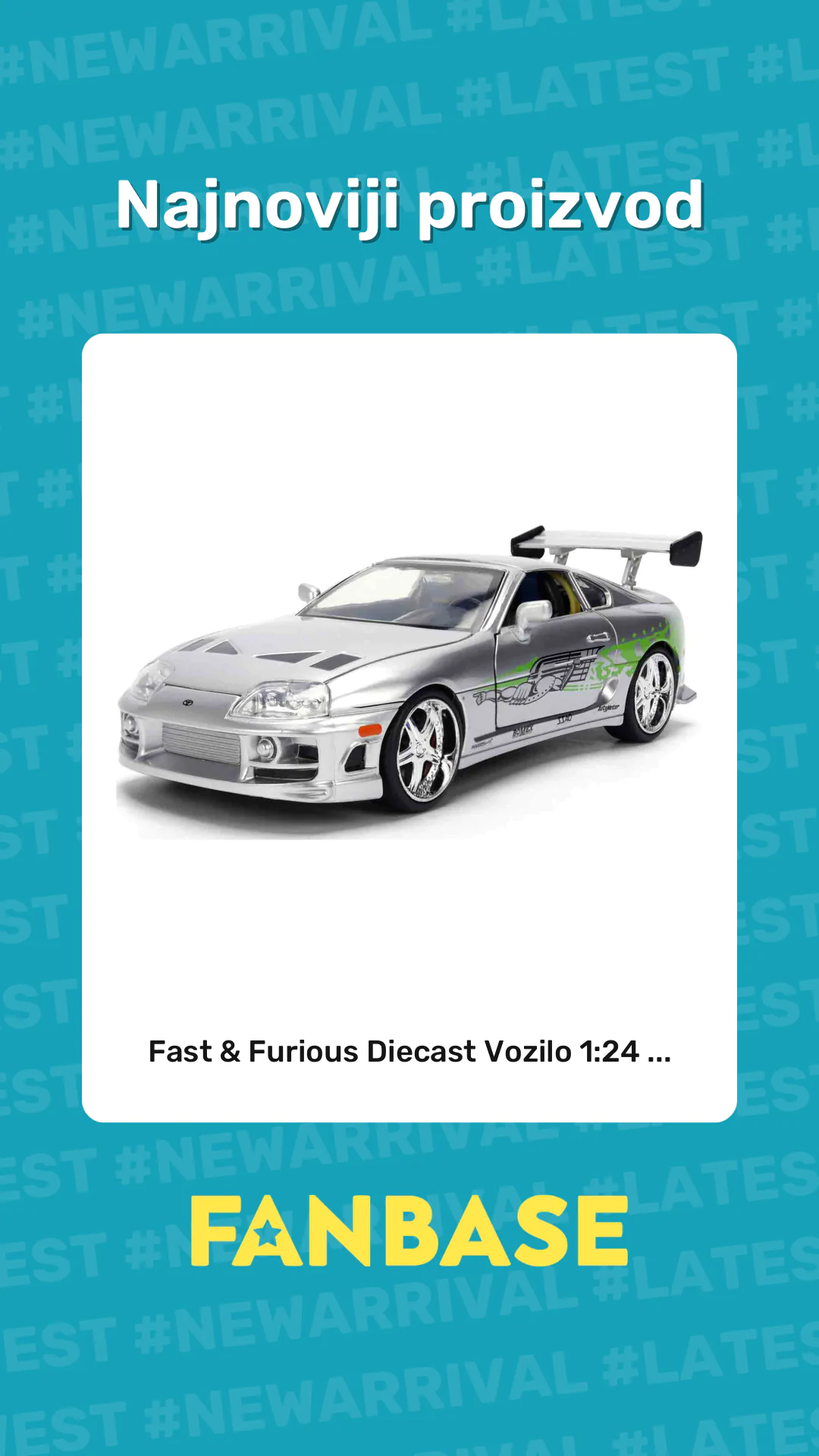 Najnoviji proizvod: Fast & Furious Diecast Vozilo 1:24 ...