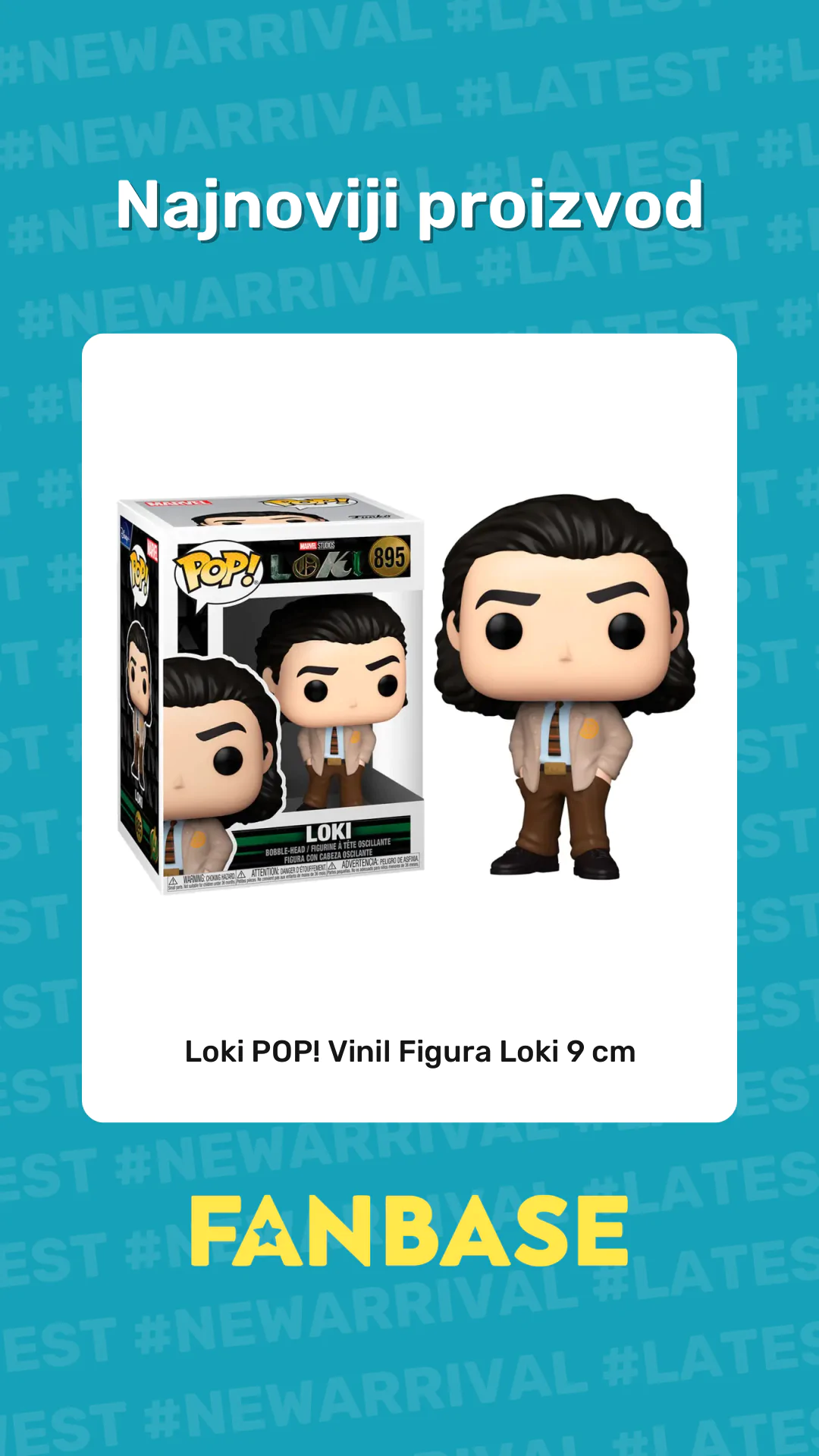 Najnoviji proizvod: Loki POP! Vinil Figura Loki 9 cm