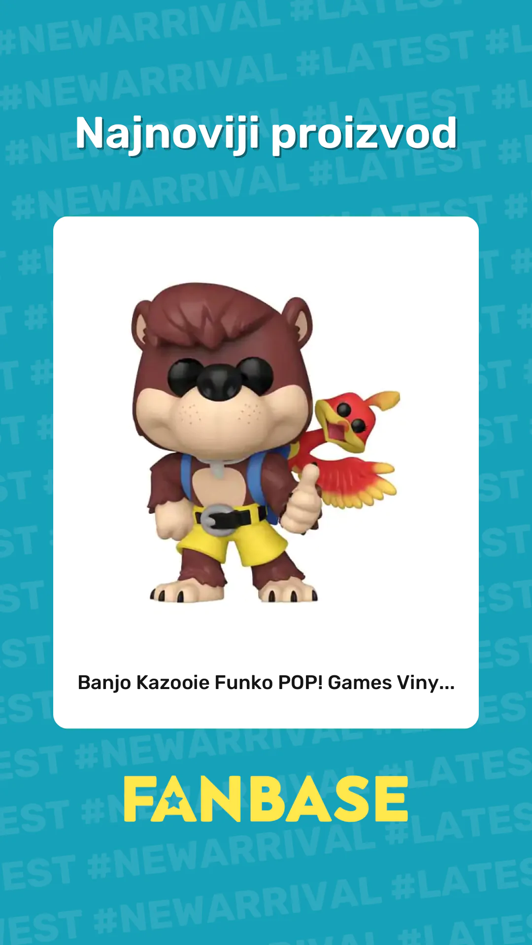 Najnoviji proizvod: Banjo Kazooie Funko POP! Games Viny...