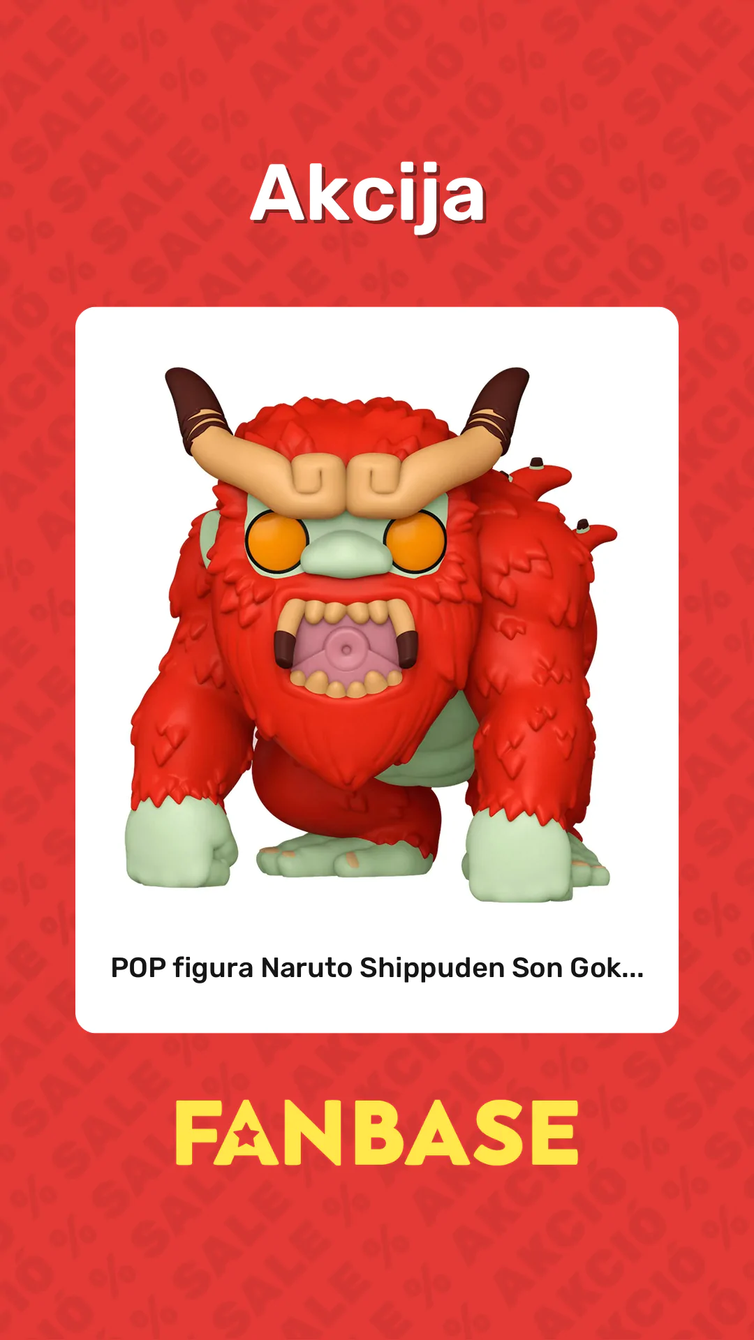 Akcija: POP figura Naruto Shippuden Son Gok...
