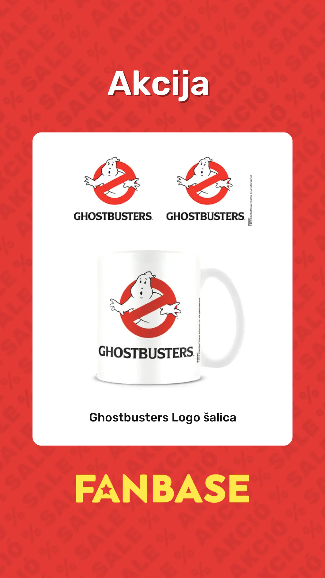 Akcija: Ghostbusters Logo šalica