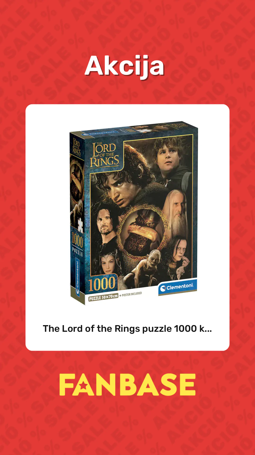 Akcija: The Lord of the Rings puzzle 1000 k...