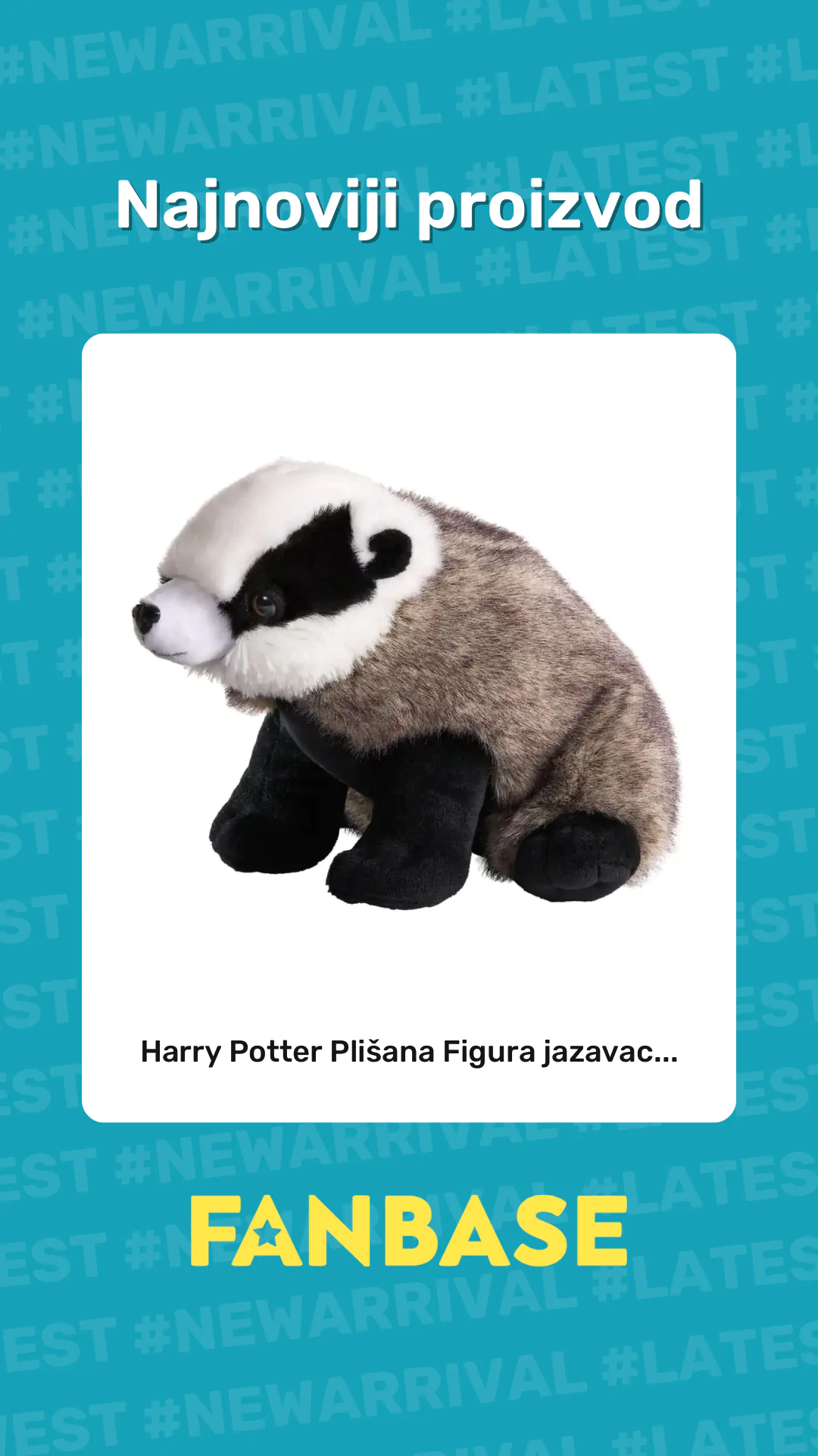 Najnoviji proizvod: Harry Potter Plišana Figura jazavac...