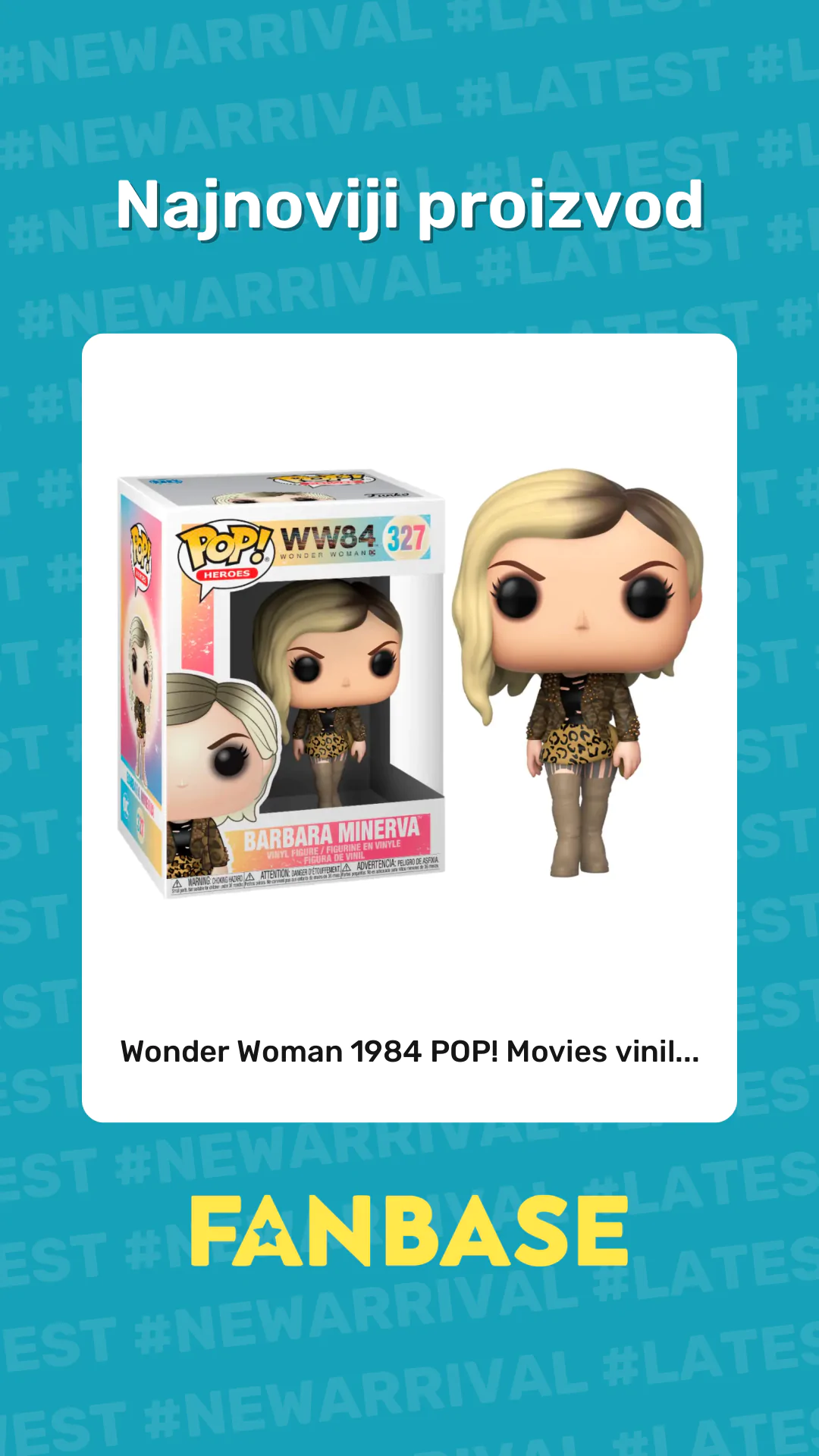 Najnoviji proizvod: Wonder Woman 1984 POP! Movies vinil...