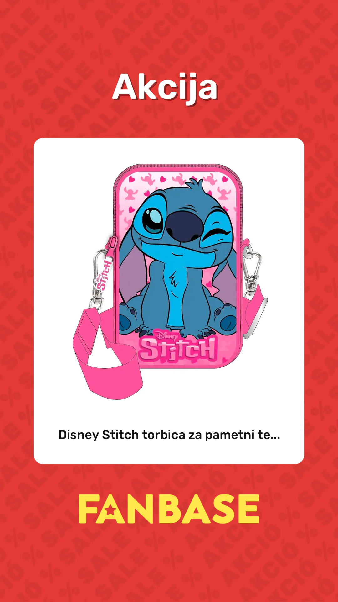 Akcija: Disney Stitch torbica za pametni te...