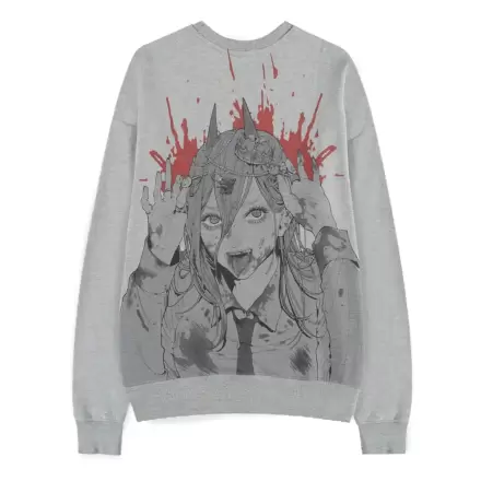 Chainsaw Man Džemper Power Grey Melange fotografija proizvoda