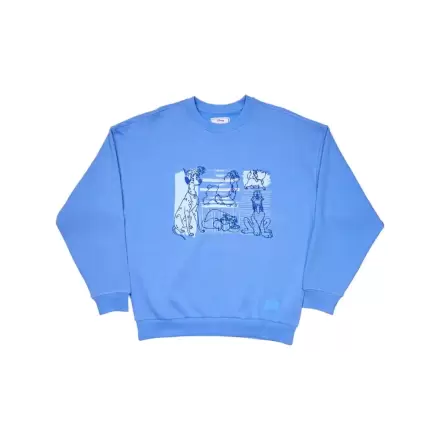 Disney Unisex Oversized Crewneck Sweatshirt Dogs & Cats majica fotografija proizvoda