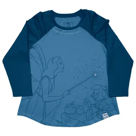 Pinocchio by Loungefly Majica kratkih rukava Unisex Plava Vila naborani raglan fotografija proizvoda