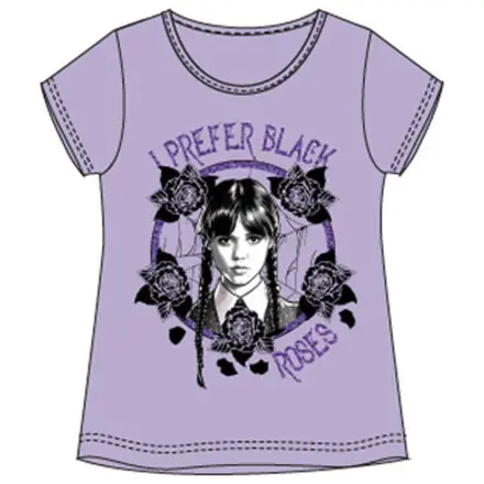 Wednesday Black Roses dječja majica kratkih rukava, top fotografija proizvoda