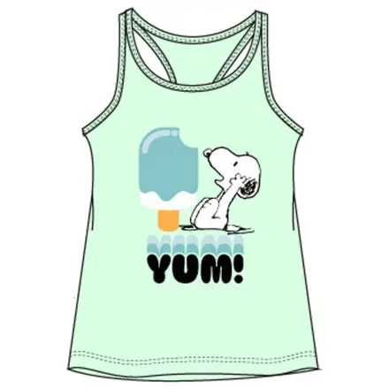 Snoopy Yum Zelena Dječja majica s kratkim rukavima Top fotografija proizvoda