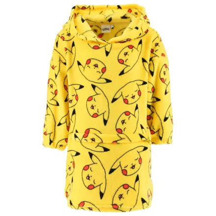 Pokemon Pikachu nosivi plišani poncho pokrivač od flisa fotografija proizvoda