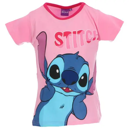 Stitch Surprised Light Pink Dječja kratka majica, Gornji dio fotografija proizvoda