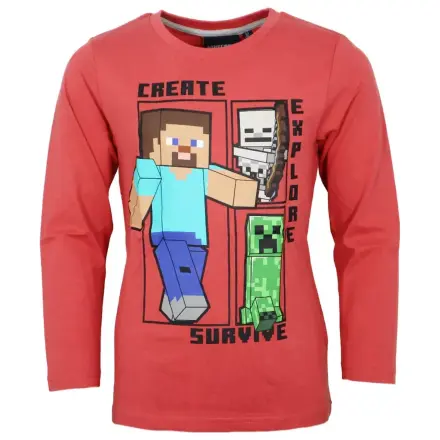 Minecraft Create Red majica dugih rukava za djecu fotografija proizvoda