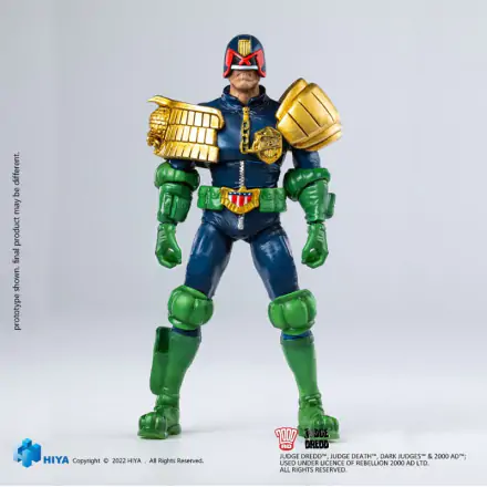 2000 AD Exquisite Mini akcijska figura 1/18 Judge Dredd Gaze Into The Fist of Dredd 10 cm termékfotója