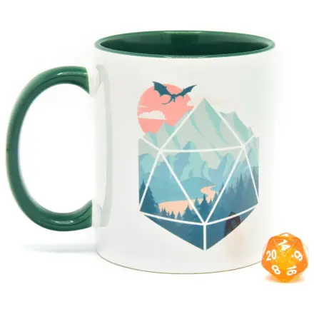 D20 Scene poklon set šalica i kocke fotografija proizvoda