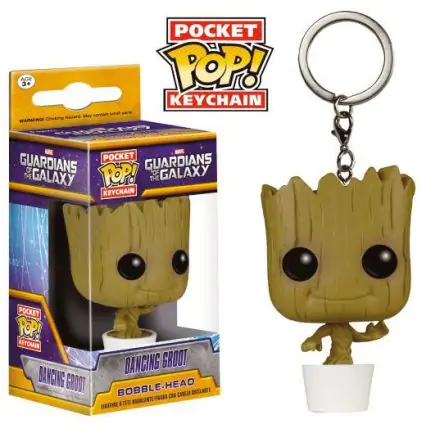 Guardians of the Galaxy Pocket POP! Vinilni privjesak za ključeve Dancing Groot 4 cm fotografija proizvoda