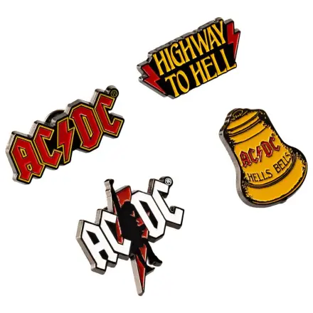 AC/DC set od 4 bedža fotografija proizvoda