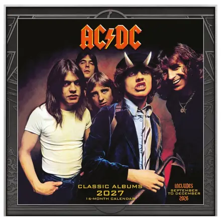 AC/DC Kalendar Albumi 2027 30 x 30 cm fotografija proizvoda