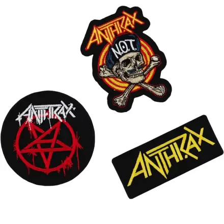 Anthrax set od 3 našivka fotografija proizvoda
