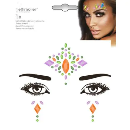 Privremena tetovaža za lice sa samoljepljivim cirkonima fotografija proizvoda