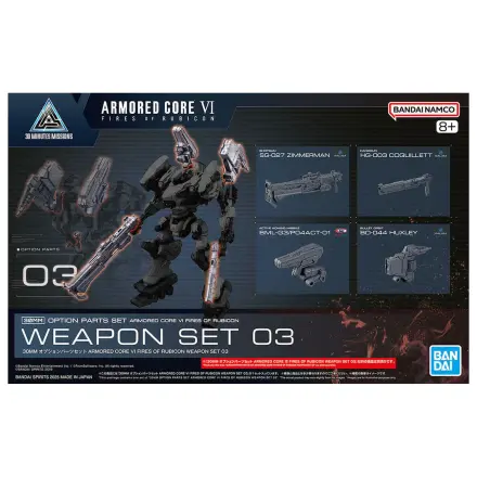 Armored Core VI Fires of Rubicon Weapon 03 Option Parts Set Model Kit 30MM fotografija proizvoda
