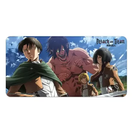 Attack on Titan XXL podloga za miš Eren, Mikasa, Armin, Levi fotografija proizvoda