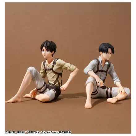 Attack on Titan G.E.M. Series PVC Figurice, paket od 2 komada Eren Yeager & Squad Captain Levi Palm Size fotografija proizvoda