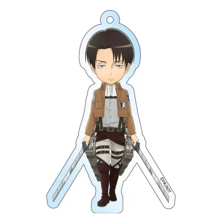 Attack on Titan Akrilni privjesak za ključeve Levi Holografski 8 cm fotografija proizvoda